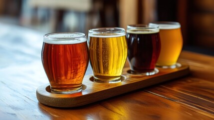 Tasting different beers