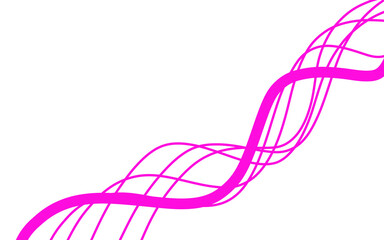 Purple line art wave wavy curve line art