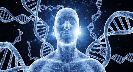 Human DNA Helix Structure and Human Form.