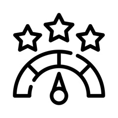 rating score line icon