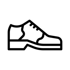 retro sneakers line icon
