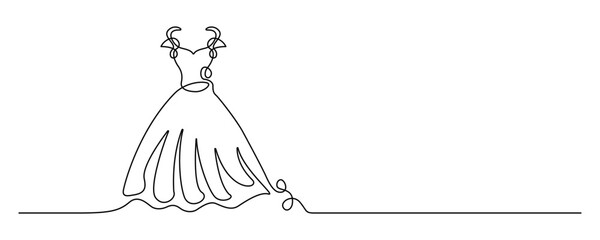 Minimal line art illustration of casual woman dress for womens day