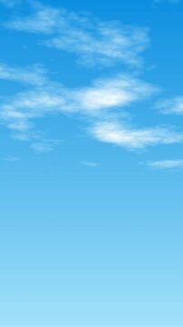 Day with blue sky Nature weather blue sky. cloud time lapse. Vertical. Full HD. 4K