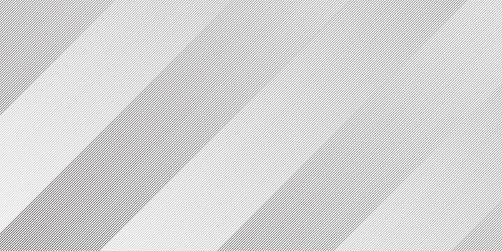 Geometric diagonal oblique vector curve gradient black and white graphic stripe line. Repeated fine diagonal lines Thin slash line stripes diagonal vector elegant background