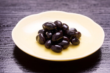 黒豆、おせち、丹波黒豆、黒い食べ物、おせち料理
