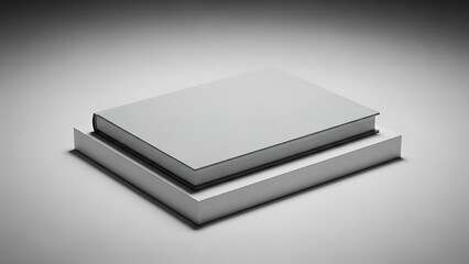 Stacked Books on White Surface CloseUp Simple Design Minimalist Style