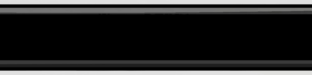 A large black rectangular void bordered by subtle horizontal grey and white stripes at the top and bottom