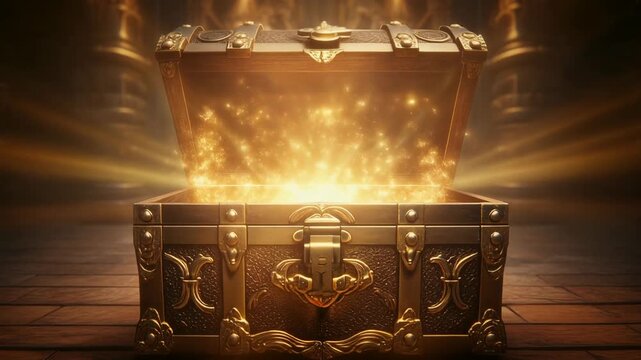 温かな光を放つ宝箱が象徴する再生の輝き