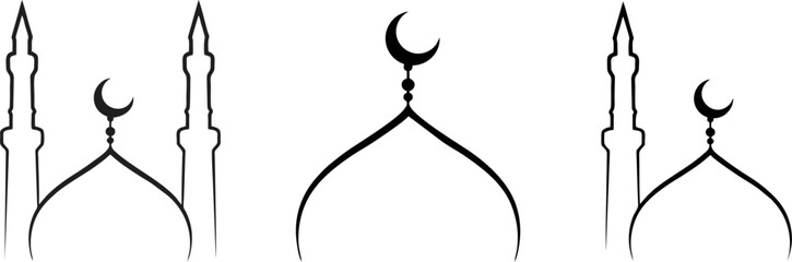 Islamic Mosque Dome Architecture Icon  © Cik