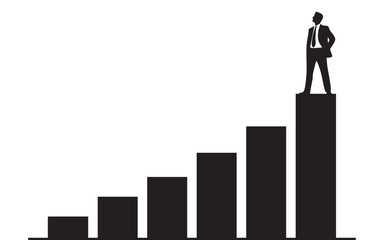Successful Businessman Silhouette
