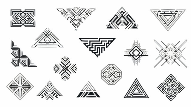Geometric Patterns - A Collection of Intricate Vector Designs.