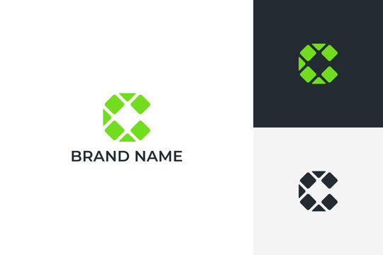 Geometric C Logo Mark Concept