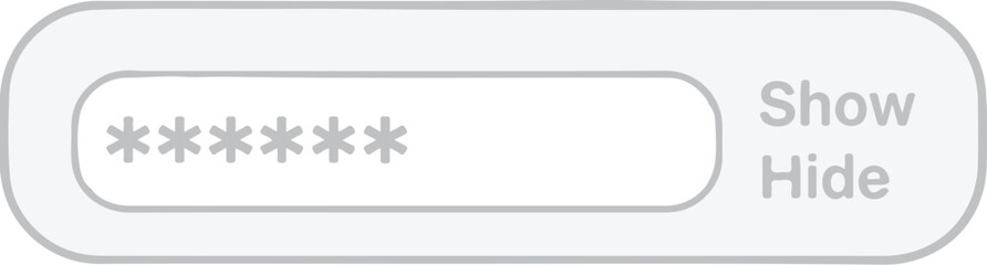 Obraz premium Password Input Field With Show/Hide Option