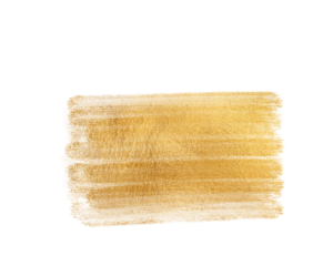 Golden brushstroke texture with sparkly details perfect for design work on transparent background