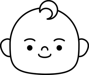 Obraz premium Minimal Child Icon Design