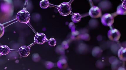 Abstract molecular structure scientific discovery concept