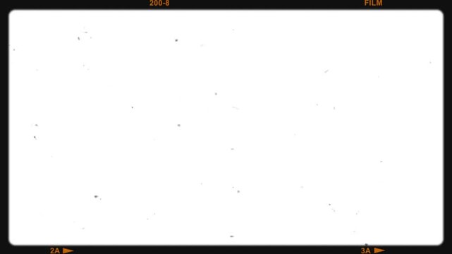Retro vintage super 8 mm or 16 mm film overlay, Noise Dirt Vintage. 8mm Film Frame and Texture 4K