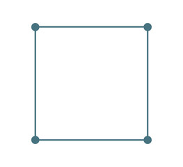 Frame border shape icon, decorative vintage doodle element for simple banner design in vector illustration.