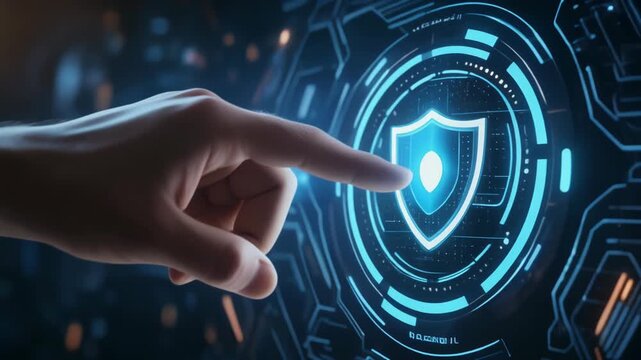 サイバー防御を起動する手元の安心感の表現