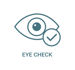 Stylized Eye Icon With  Check Mark Symbol Indicating Vision Success Or Approval On A Transparent Background Clean And Modern Graphic Design Element.