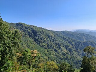 Fototapeta premium Mountain Landscape under Blue Sky