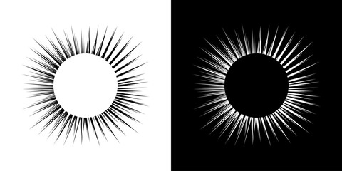 Fototapeta premium Dynamic abstract spiral sound wave rhythm lines. Circular spiral sound wave rhythm of lines. Circular futuristic abstract lines, black and white background.