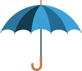Colorful umbrella vector on white background.