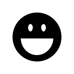 Laughing Face Emoticon Design
