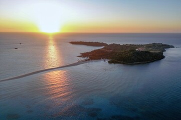 Nosy Iranja off Madagascar is a paradise archipelago of two islets -Iranja Be and Iranja Kely - sunset