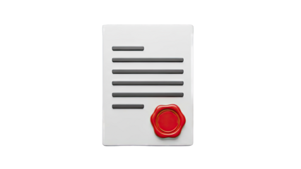 Document with Wax Seal