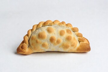 Golden Brown Savory Empanada: Traditional Mexican Pastry with Flaky Dough - Vegetarian Snack Delight for Street Food and Meal Prep