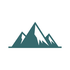 Fototapeta premium Mountain range silhouette Vector