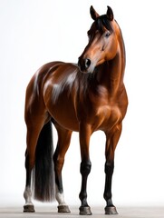 Horse Standing in Studio