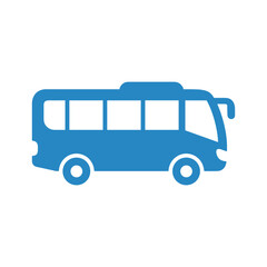 Blue bus icon Vector