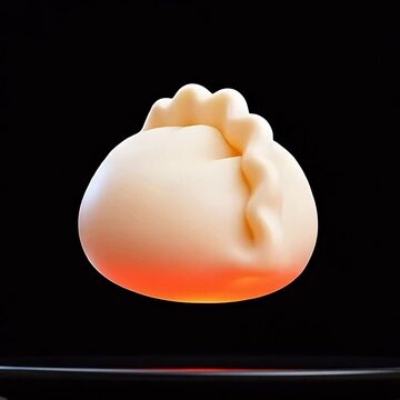 Closeup of a dumpling