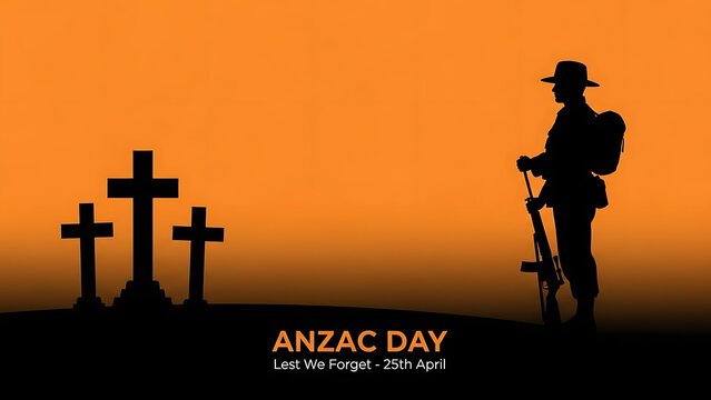 ANZAC Day Soldier Silhouette