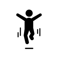ジャンプしている人のアイコン
