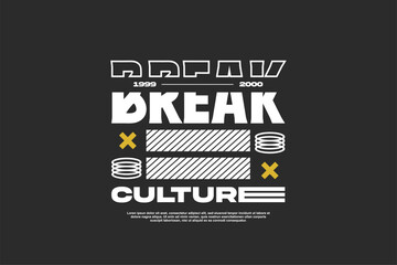 streetwear urban fashion template for printing