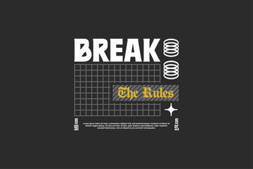 streetwear urban fashion template for printing