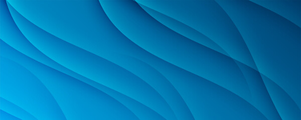 Fototapeta premium realistic blue gradient waves abstract background. modern, vector, illustration