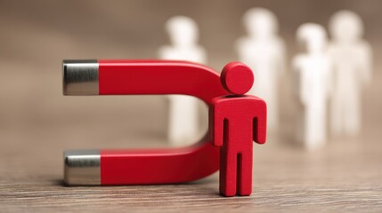 Attracting customers concept illustration