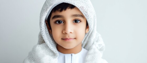 Young child portrait traditional clothing