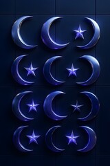 Abstract blue Christmas tree vector illustration featuring a gold star and holiday design elements for a winter celebration card template or new year business finance sign