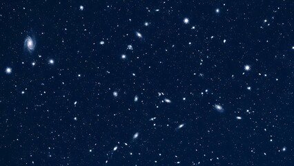 Starry night sky with galaxies and stars galaxy space celestial