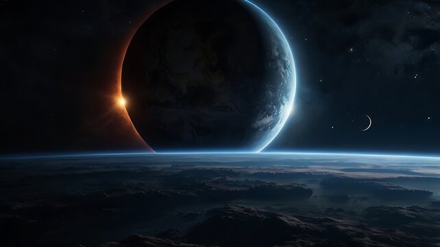 Minimalist Visible Planet From Shadow Space