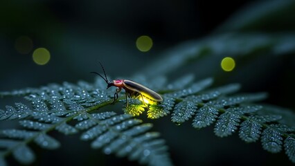 macro of a fireflies