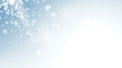 Snowflakes Falling on Blue Background falling snow winter 5