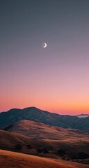 Obraz premium Sunset over rolling hills