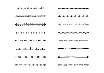 ナチュラルでシンプルな手描きのラインセット3
