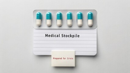 Medical Stockpile for Preparedness and Safety during Health Crises with Capsules and Organized Documentation